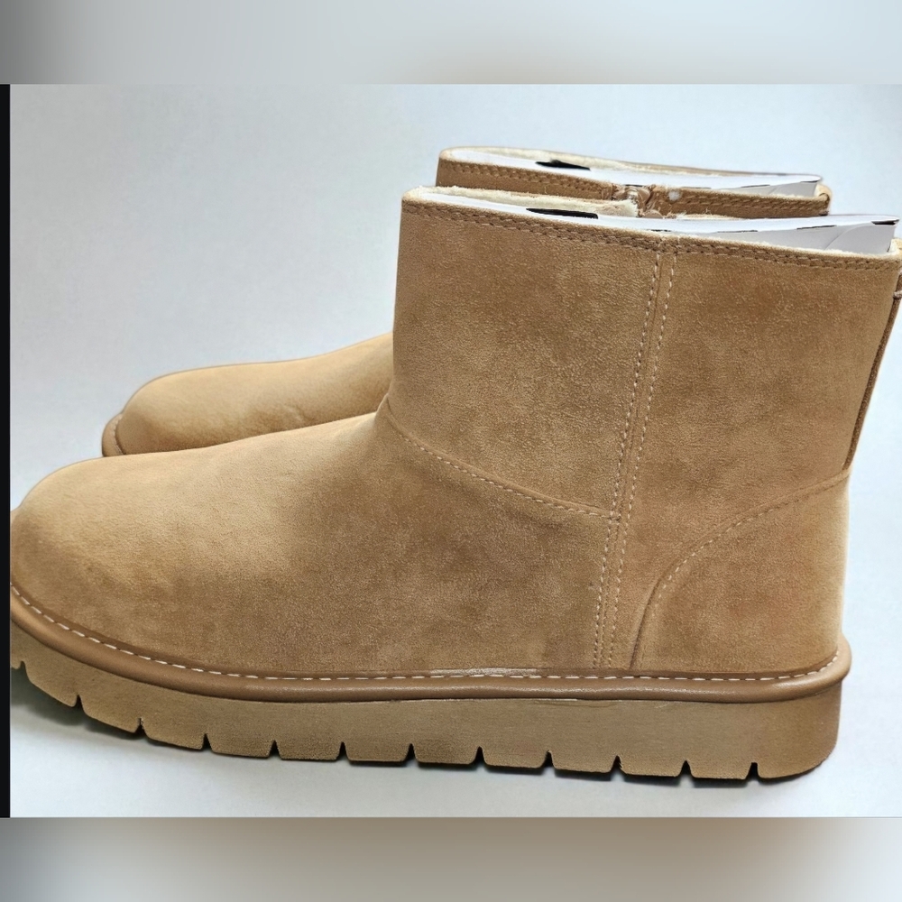 Universal Thread Tan Suede Ankle Booties